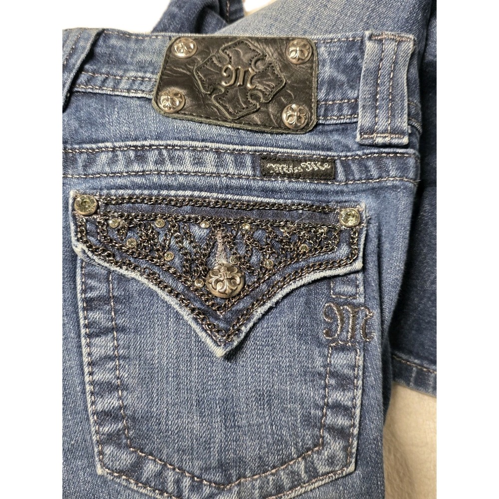 Miss Me Bootcut Jeans Size 27 Embellished Flap Pockets